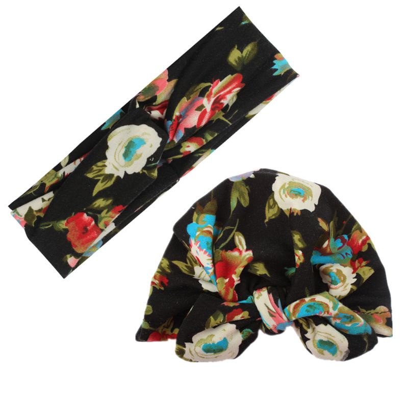 Set 2 băng đô vải đính nơ xinh xắn cho mẹ và bé