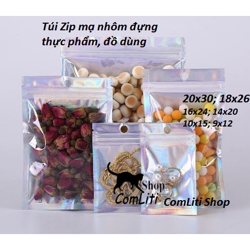 Túi Zip Bạc Túi Đựng Thực Phẩm Ngũ Cốc Có Màng Treo