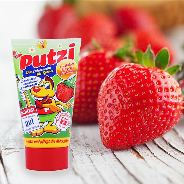 Value ❊Kem đánh răng trẻ em Putzi nhập khẩu từ Đức có thể nuốt▼