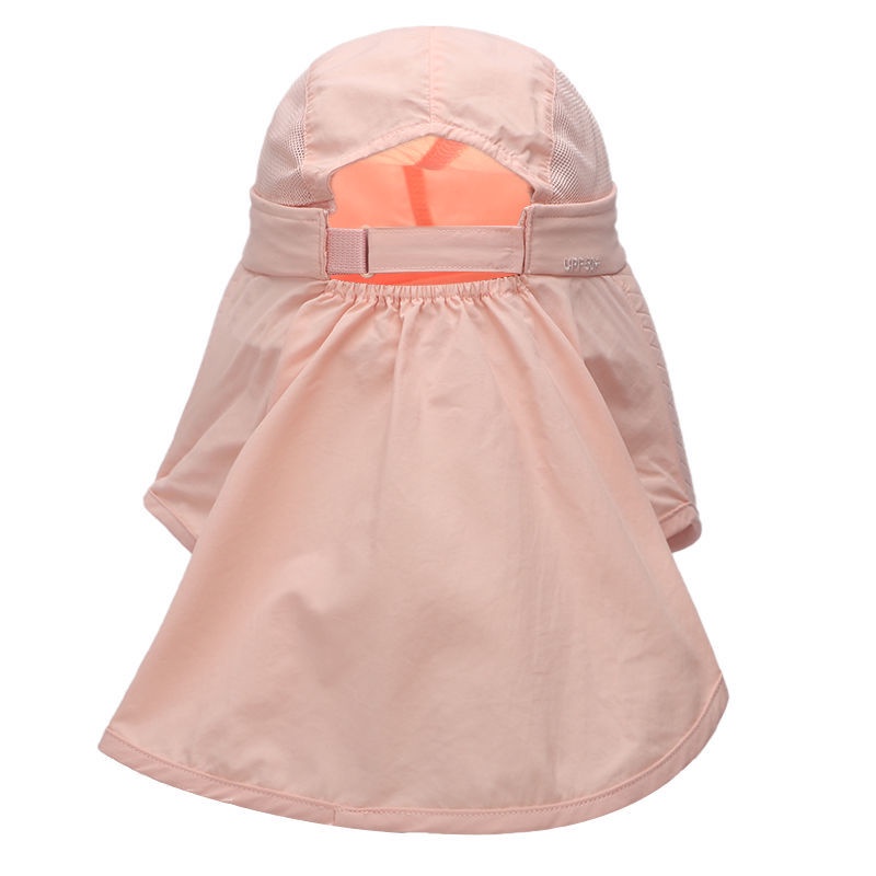 Mũ Vành Chống Nắng Kèm Tấm Che Mặt Thoáng Khí Kiểu Thể Thao Thời Trang Cho Nữ