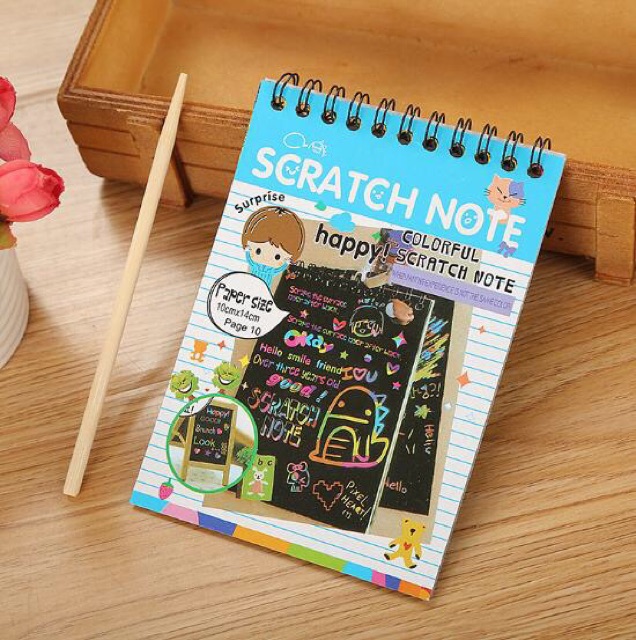 Sổ tay ma thuật Scratch note cực kỳ cute và độc lạ A203