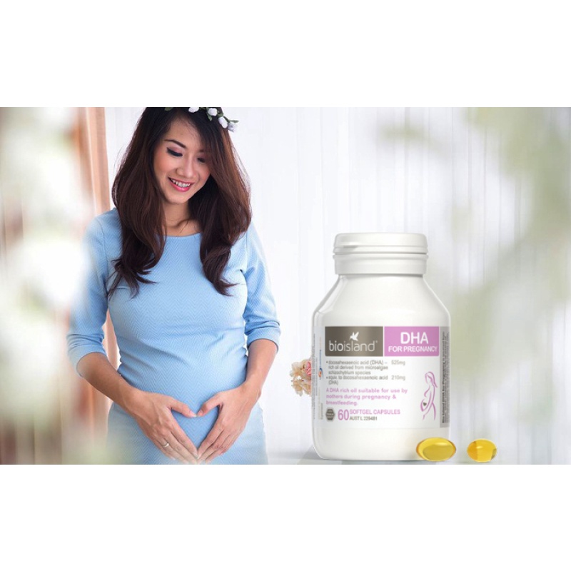 Viên uống bổ sung vitamin cho bà bầu Bio Island DHA 60 viên