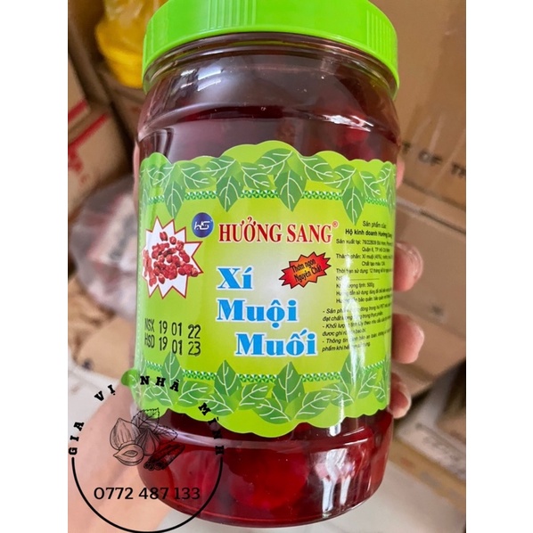 XÍ MUỘI TRÁI NGÂM NƯỚC HƯỞNG SANG 500GR