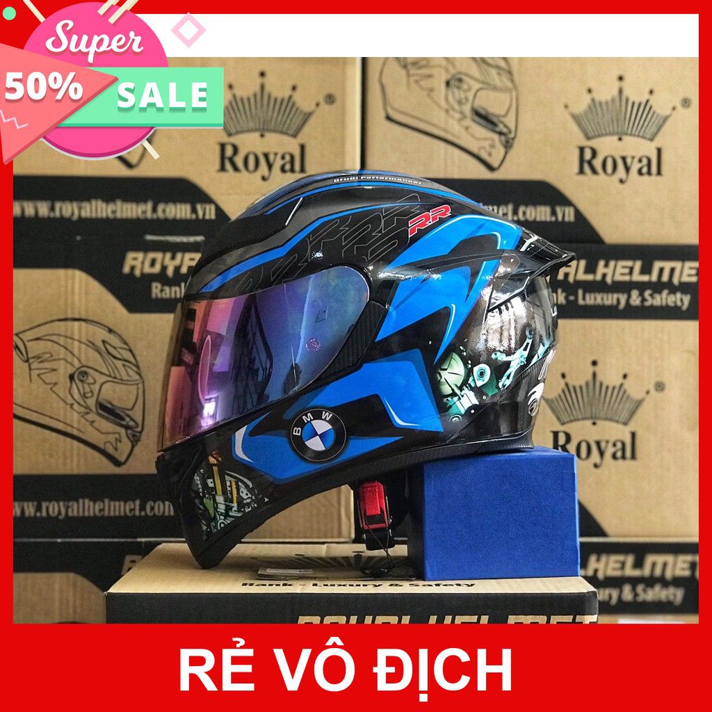 MŨ FULLFACE M138B ĐEN BÓNG LÊN TEM BMW SS1000R 2021 CỰC ĐEP, TẶNG TÚI ĐỰNG, BẢO HÀNH 12 THÁNG