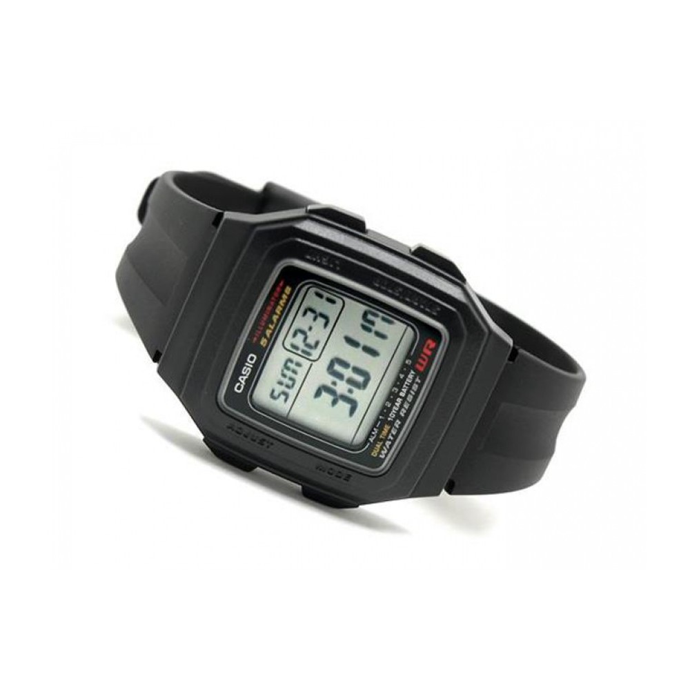 Đồng Hồ Nam Casio Dây Nhựa Trẻ Trung F-201WA-1ADF Chính Hãng