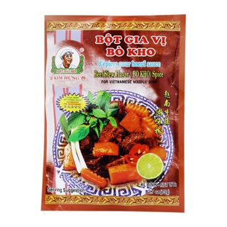 Combo 10 gói Bột gia vị bò kho Kim Hưng 75g