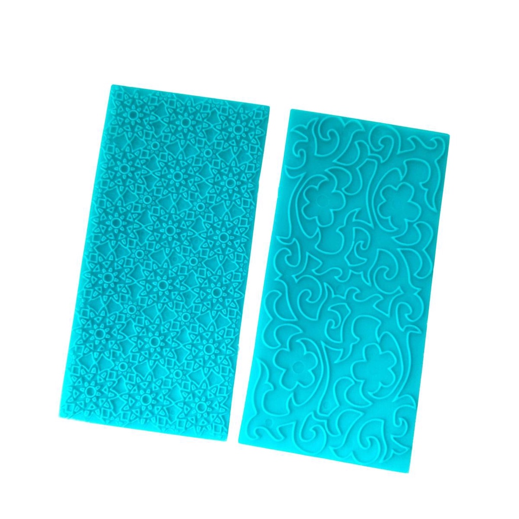 AUGUSTINA Bộ Khuôn Dập Nổi Họa Tiết Gạch Men / Gạch Men / Bánh Quy 3D