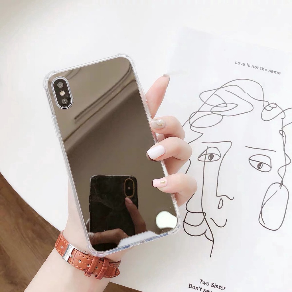 Ốp Điện Thoại Mặt Gương Chống Sốc Chống Trầy Dành Cho iphone 6 7 8 6P 7P 8P X/XS XR 11 11Pro