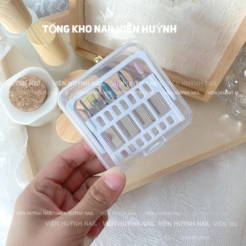 Hộp đựng đầu mài nail