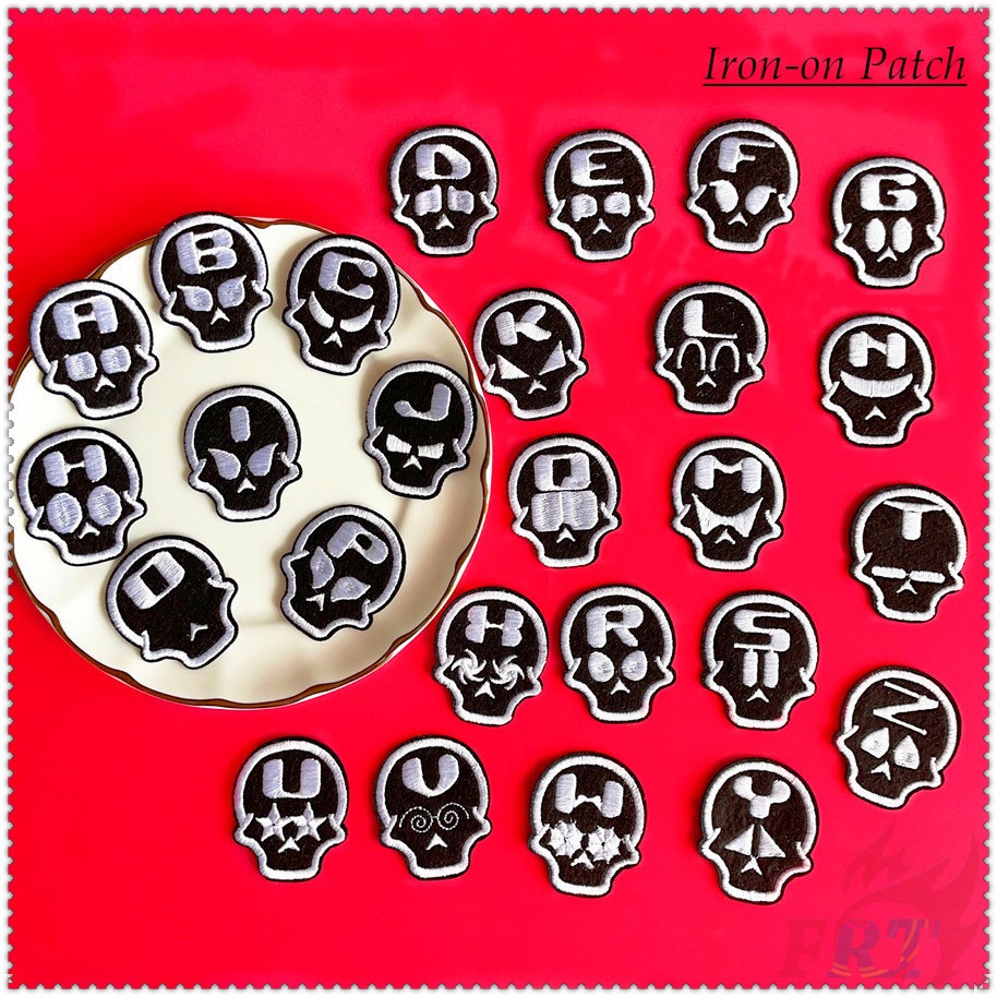 ✿ Sticker Ủi Thêu Hình Đầu Lâu Cá Tính ✿ 1 Sticker Ủi Thêu Hình Huy Hiệu