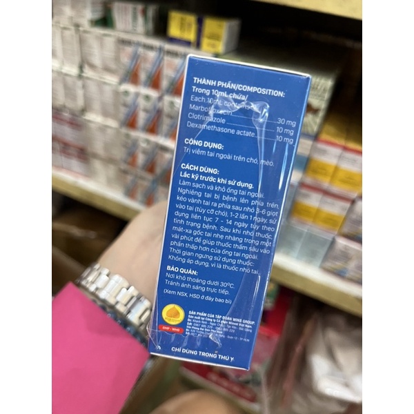 Dung dịch nhỏ viêm tai ngoài 10ml