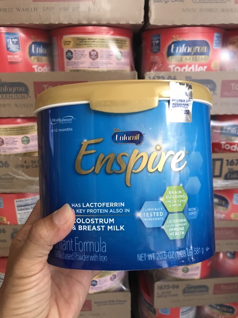 [MẪU MỚI] Sữa Enspire 581gram (hàng Mỹ bay Air, có bill)