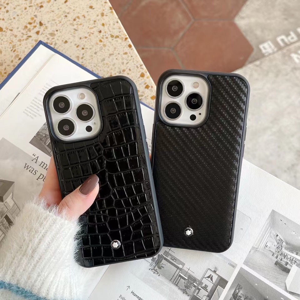 MONTBLANC Ốp Lưng Chất Liệu Da Cho Apple iPhone 13 Pro