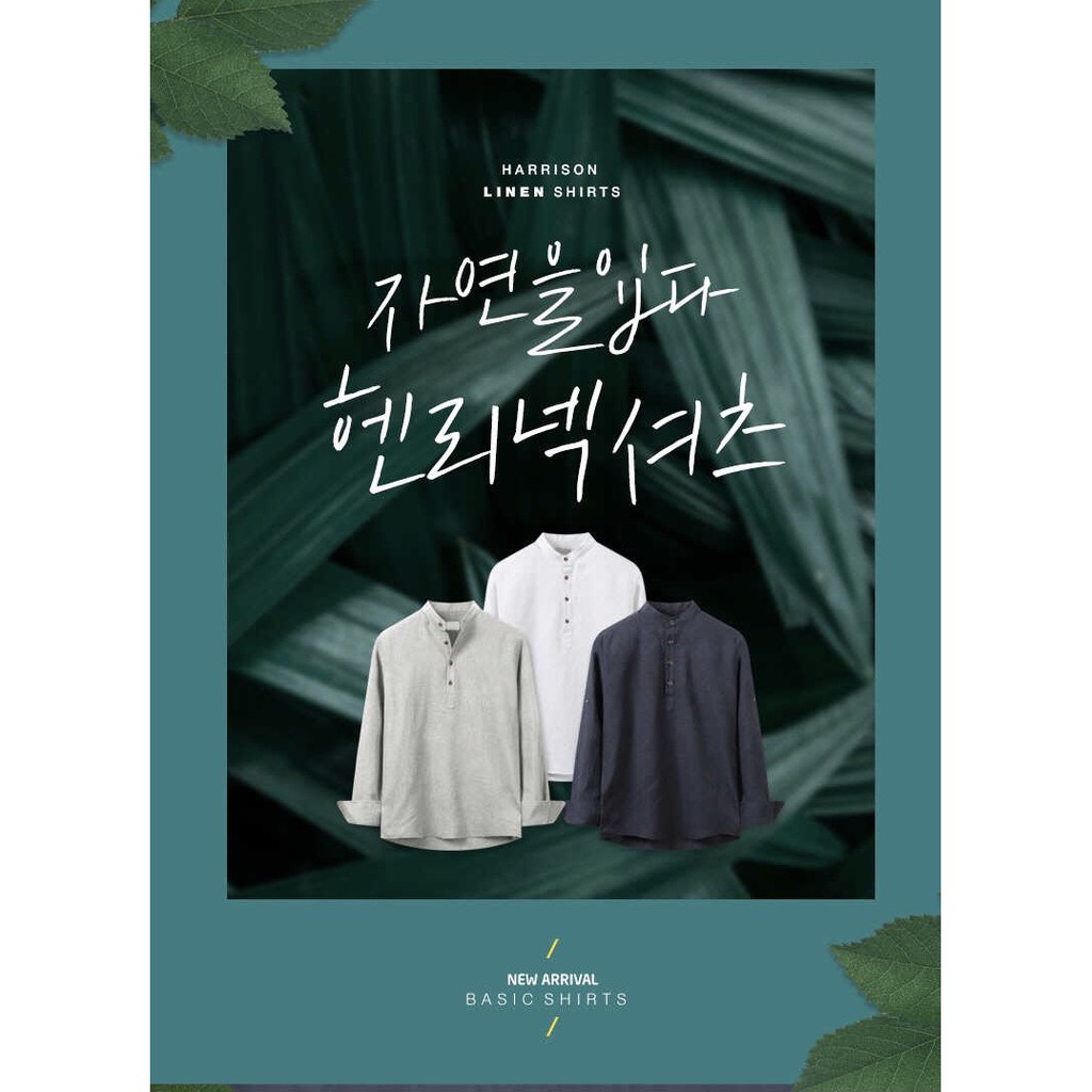 ÁO SƠ MI NAM XUẤT HÀN- LINEN