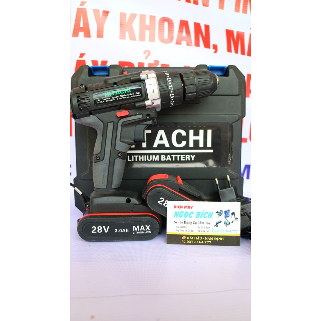 [Có Búa] Máy Khoan Pin 28v Pin Trâu