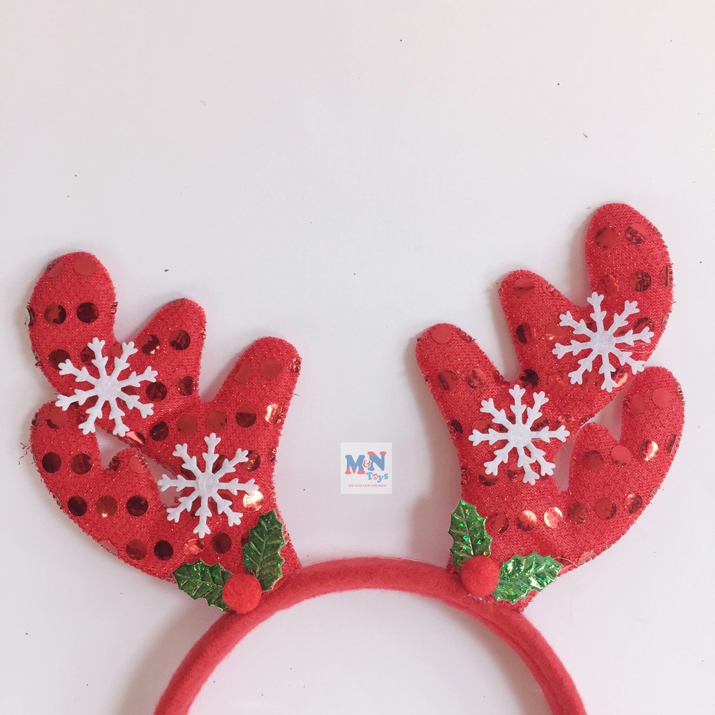 Bờm sừng tuần lộc Giáng sinh Noel cho trẻ em và người lớn