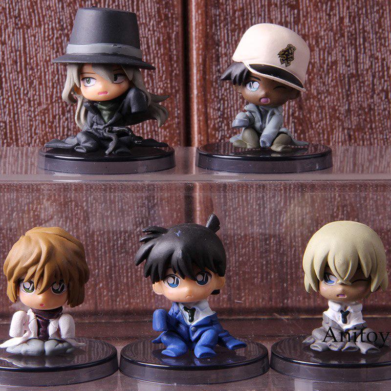 Set 5 mô hình đồ chơi nhân vật thám tử Conan edogawa jimmy kudo