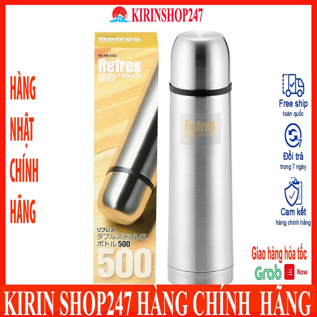 Bình nước giữ nhiệt Refres dung tích 500ml Hàng Nhập Khẩu Từ Nhật