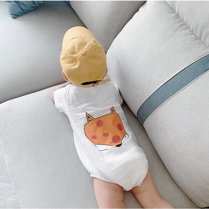 Bộ Body Thời Trang Mùa Hè| Chất Đũi| Tay Ngắn Cho Bé Sơ Sinh Từ 0-18 Tháng.