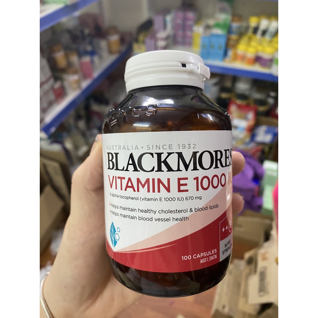 Vitamin E blackmore 1000iu 100 viên