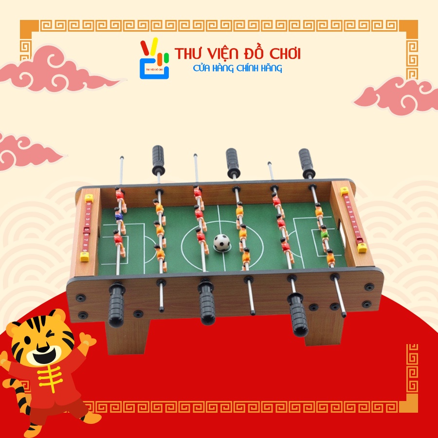 [RẺ NHẤT SHOPEE] Bàn bi lắc bóng đá Table Top - Gỗ 50x25x15cm - Thư Viện Đồ Chơi