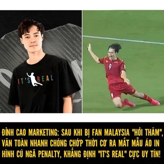 Áo thun in hình it real, it's real cú ngã " Văn Toàn"  giá rẻ
