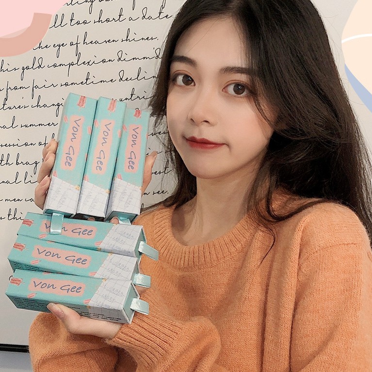 (Hàng Mới Về)Son kem lì kem VONGEE kháng nước lâu trôi và dưỡng ẩm môi với 6 kiểu màu tùy chọn | BigBuy360 - bigbuy360.vn