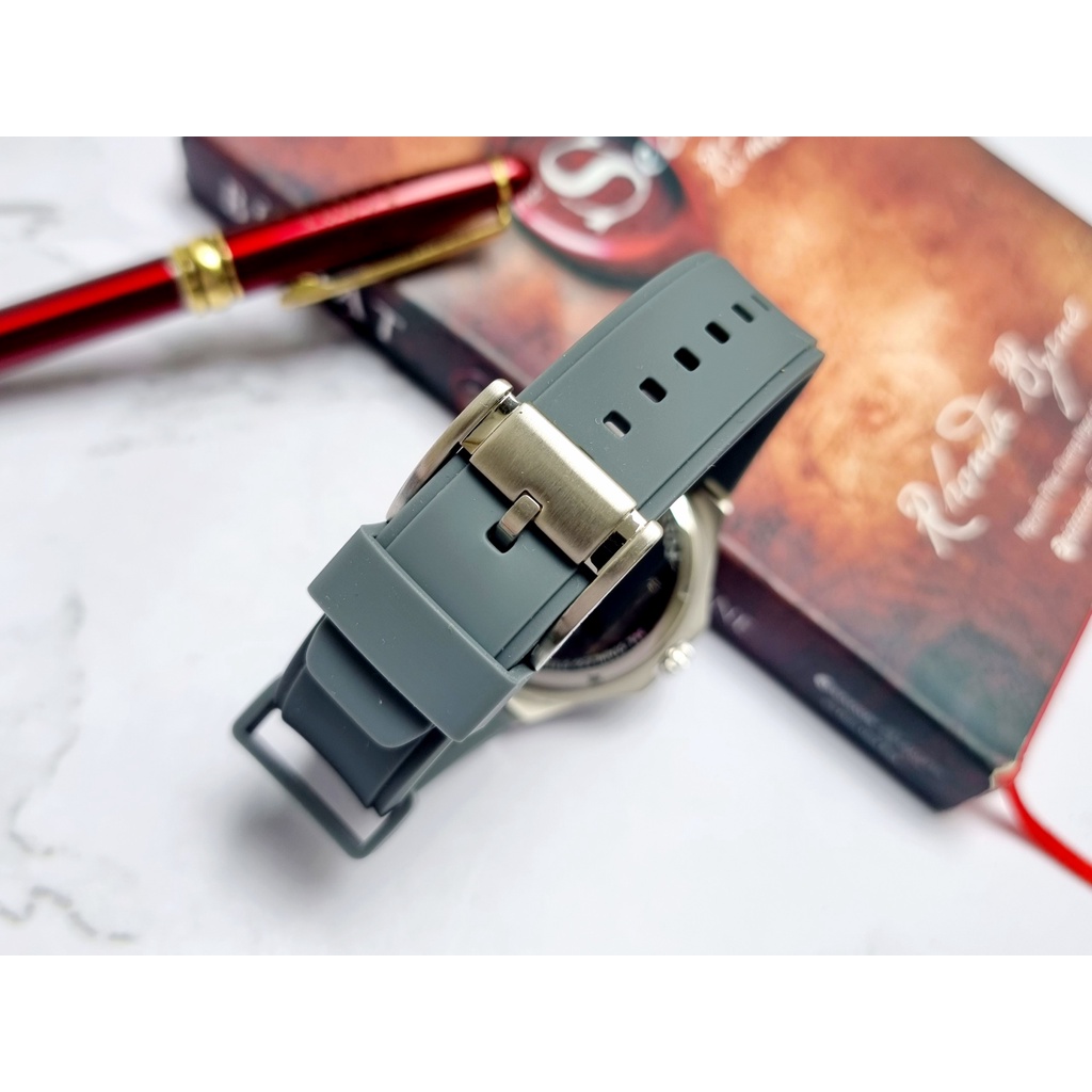 Đồng Hồ Nam Fossil BQ2623 Automatic Dây Casu Mặt Trắng