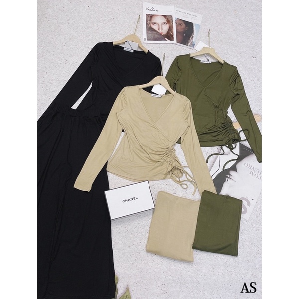 BÁN SỈ SET BỘ DÚT SƯỜN QUẦN XUÔNG