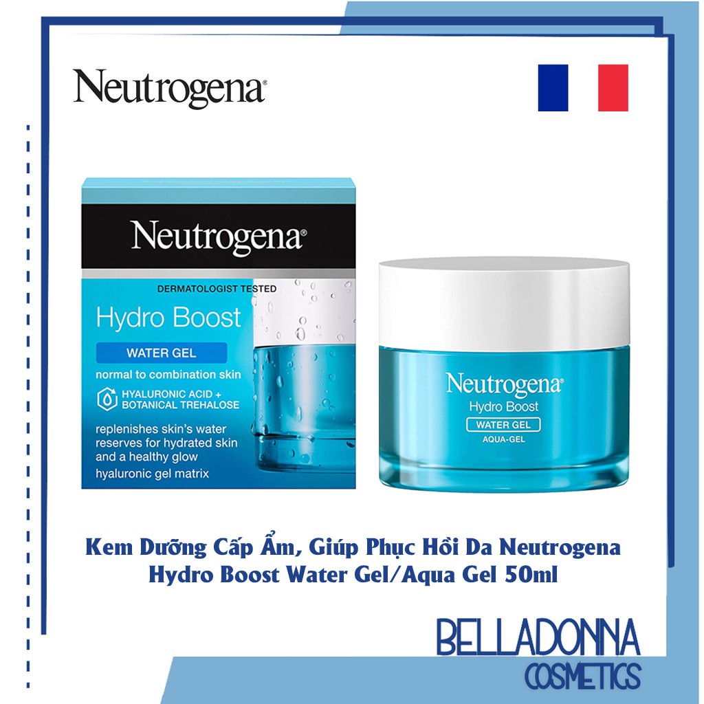 [DATE T3/2023] Kem Dưỡng Cấp Ẩm, Giúp Phục Hồi Da Neutrogena Hydro Boost Water Gel/Aqua Gel 50ml [MADE IN FRANCE]