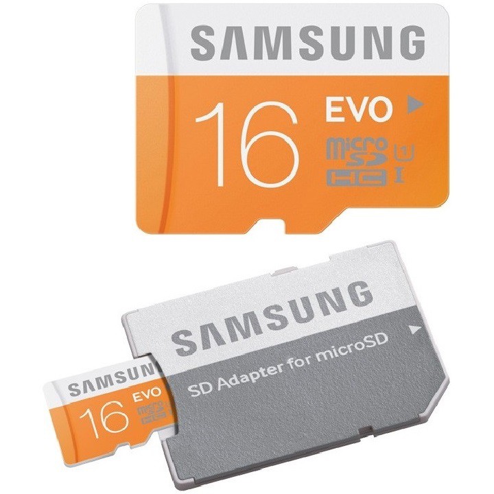 Thẻ nhớ Samsung 16GB – MicoroSD SAMSUNG EVO PLUS 16GB – CHÍNH HÃNG – Bảo hành 5 năm – Kèm Adapter