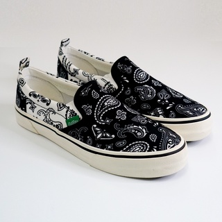 Giày slip-on, giày lười nam aatlas in custom họa tiết - paisley
