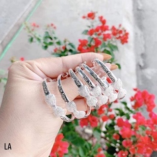 Vòng bạc nơ , khắc tên cho bé .Bạc đẹp