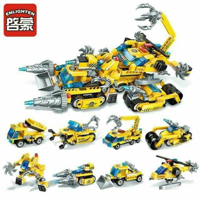 Bộ lắp ráp Enlighten 1408 mô hình xe bóng tốc độ cao