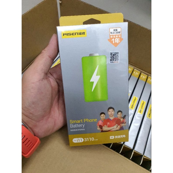 Pin Pisen i 11 dung lượng 3110mAh Chính Hãng