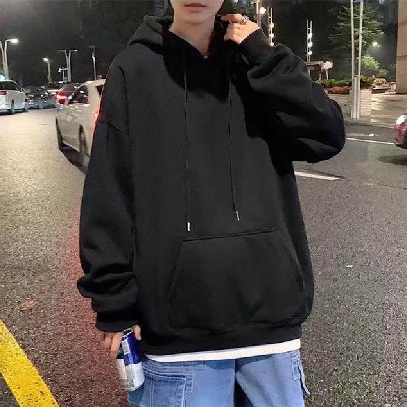 Áo hoodie dáng rộng in họa tiết hoạt hình phong cách Hàn Quốc thời trang dành cho nam và nữ size M-5XL