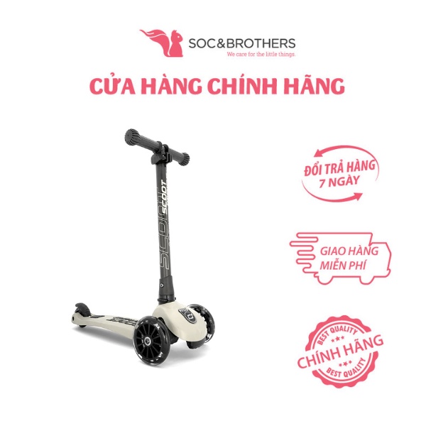 Xe scooter trẻ em Scoot and Ride Highwaykick 3 LED màu Ash