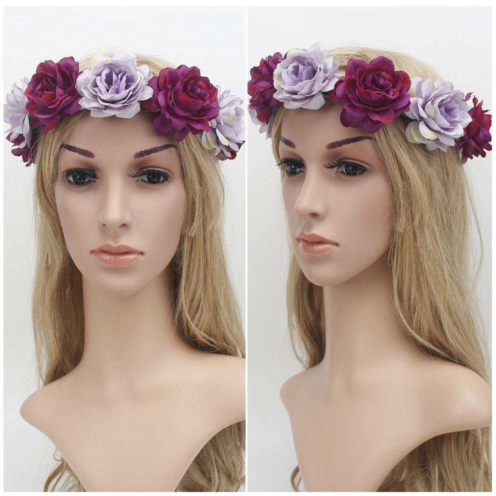 ROWANS Vòng Hoa Cài Tóc Thời Trang