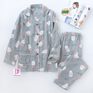Pijama Sau Sinh (Thô Đũi) Mặc hè cực mát M13