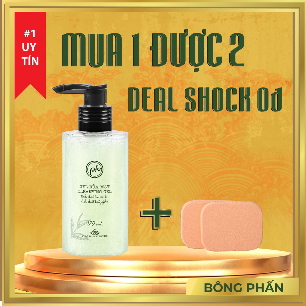 Gel rửa mặt Phấn nụ Hoàng Cung làm sạch nhẹ nhàng, tẩy trang và thanh lọc sâu, dưỡng ẩm cho da, se khích lỗ chân lông