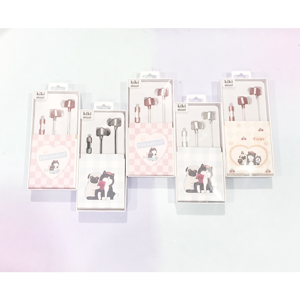 Tai nghe đôi hoàng thượng mèo TNDI6 Kn-657 earphone cute dễ thương