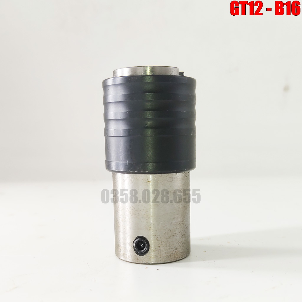 Cán cặp mũi taro GT12-B16 kèm collet chống quá tải M3 đến M16 JIS