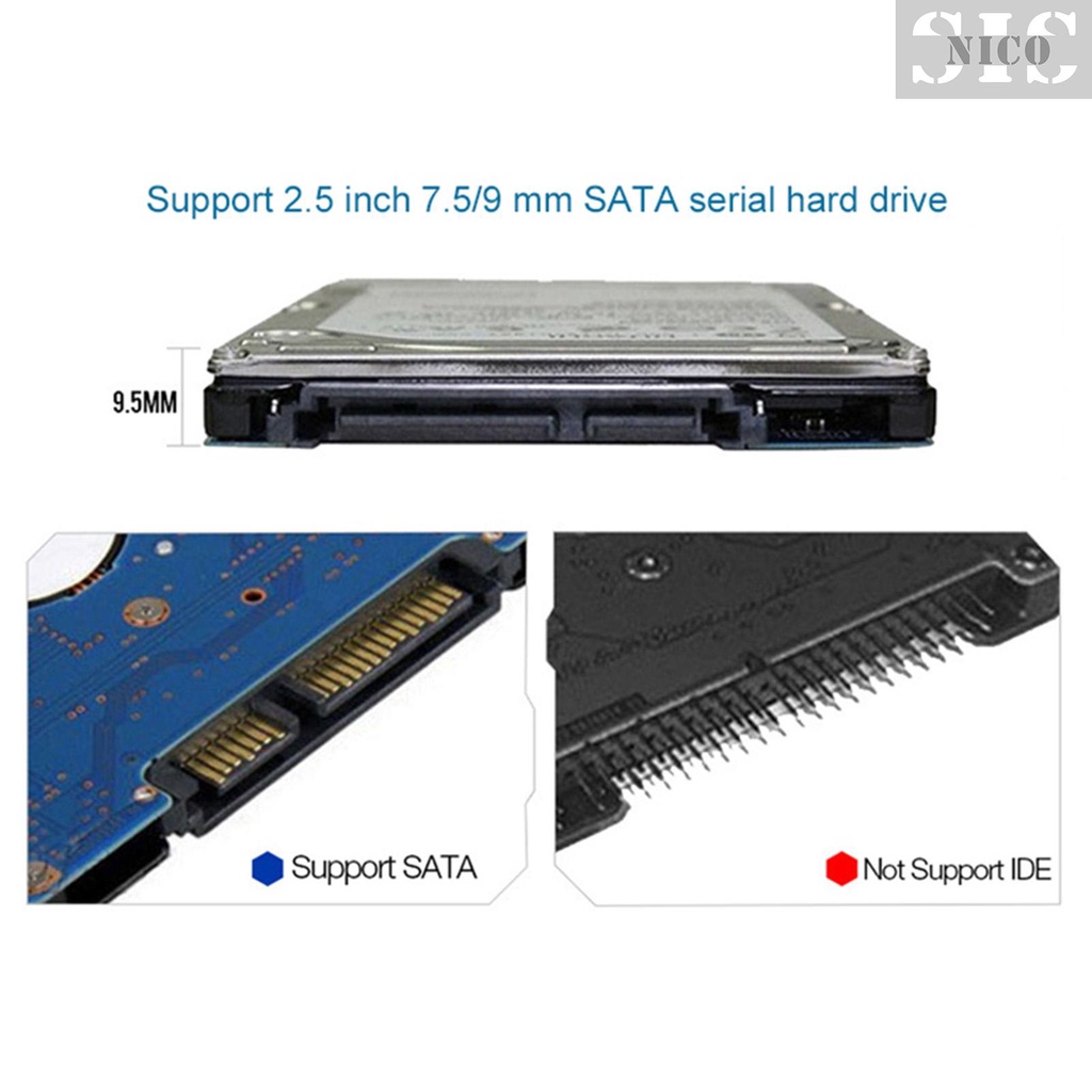 Ổ Cứng Ngoài 2.5 "Hdd Cho Sata Hdd / Sdd Sang Usb2.0 | BigBuy360 - bigbuy360.vn