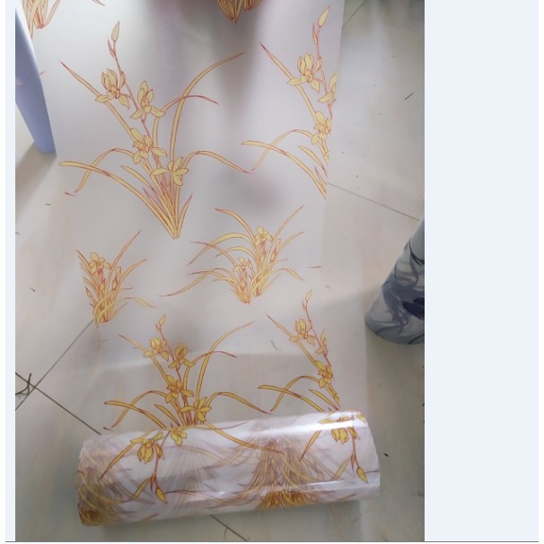 [san pham hot 2020] Giấy dán kính họa tiết cỏ vàng - khổ rộng 45cm ( giá bán 1 mét)