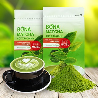[TIẾT KIỆM 5K/GÓI] COMBO 02 GÓI BỘT TRÀ XANH MATCHA NHẬT BẢN MATSU