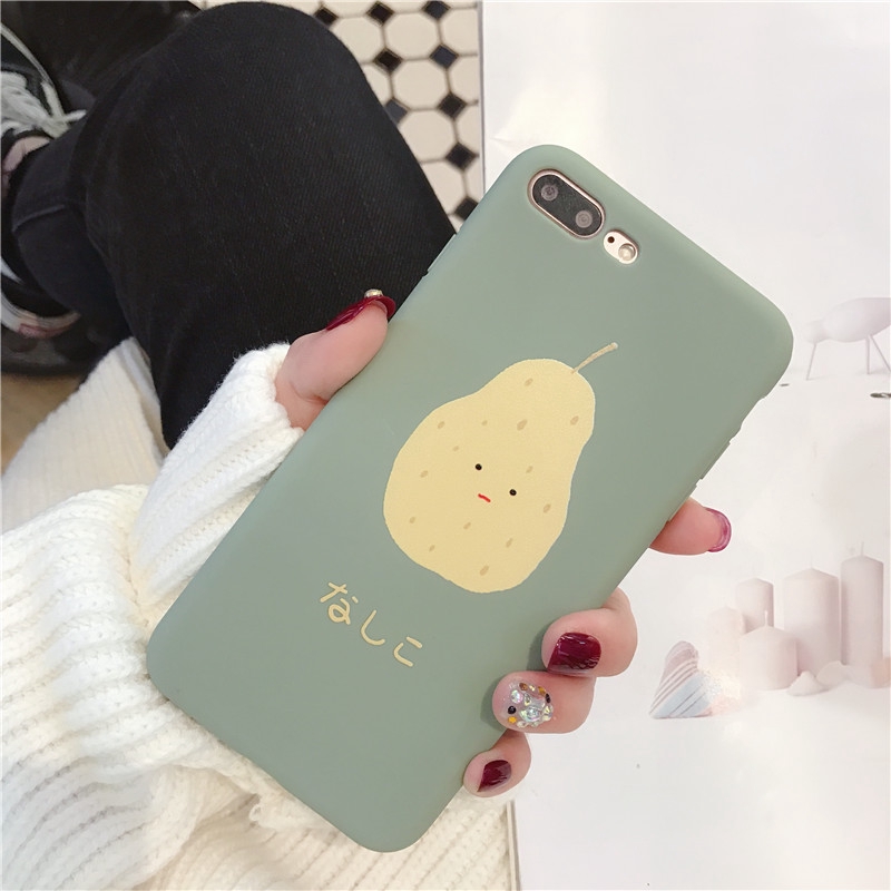 Ốp điện thoại dẻo cho dòng iPhone xsmax XR XS X 7 8 6 6s 6SPlus 7Plus 8Plus 11 11Pro 11ProMax Pear Apple Case | BigBuy360 - bigbuy360.vn
