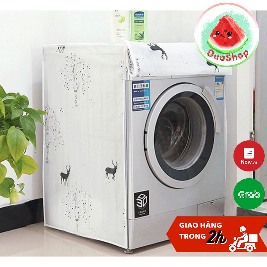 Áo trùm máy giặt loại đẹp - cửa ngang - máy 6-8kg  Duashop