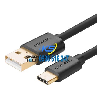 Cáp USB 2.0 Type A To USB 3.1 Type-C Ugreen US141 30166 (1.5m) - Đen - Hàng Chính Hãng