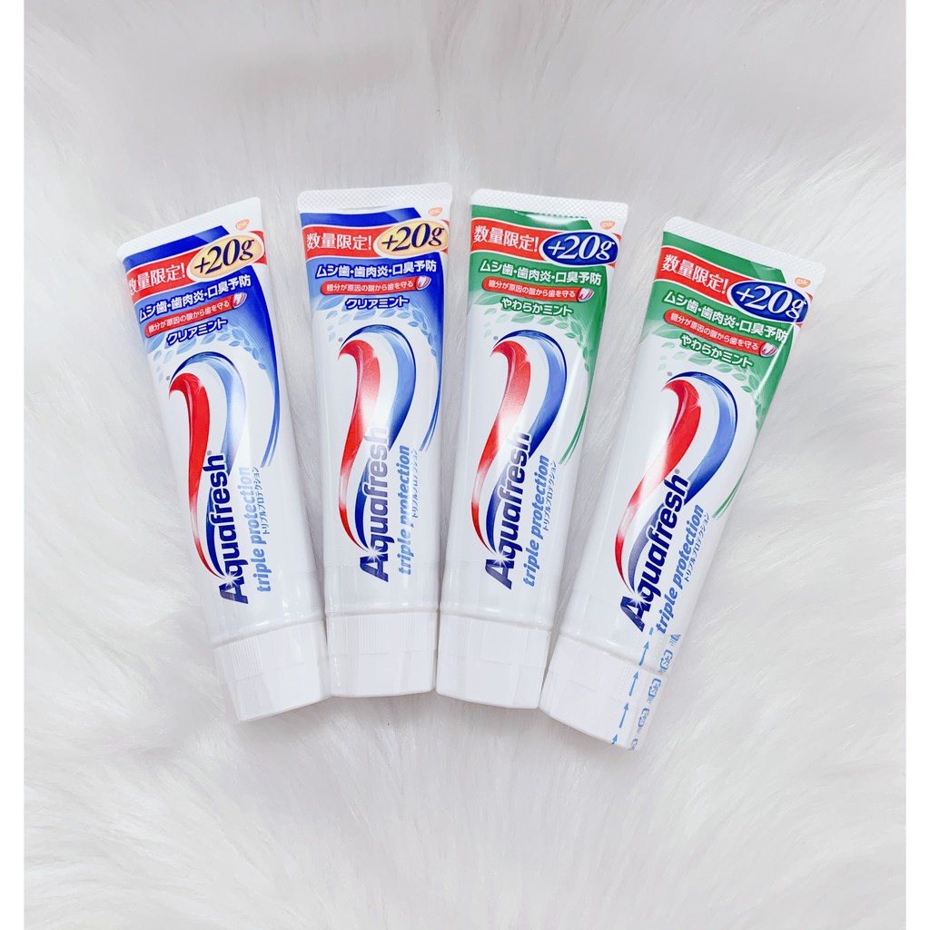 [ HÀNG NHẬT] Kem Đánh Răng Aquafresh Triple Protection 160g