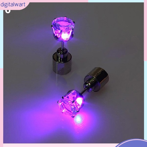 Khuyên tai đính đá có đèn LED phát sáng cho múa lễ Giáng Sinh